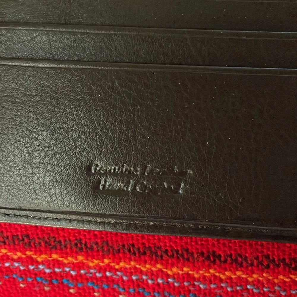 Genuine Leather Hand Crafted Wallet NWOT